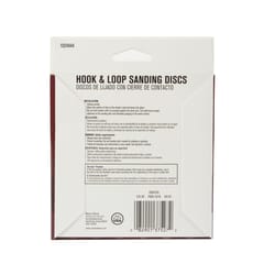 Ace 5 in. Aluminum Oxide Hook and Loop Sanding Disc 180 Grit Extra Fine 15 pk