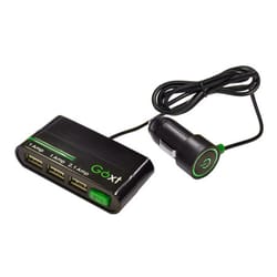 Goxt 12 V Black USB Tripple Charger