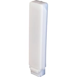 Prime-Line 0.38 in. D X 2.5 in. L Matte White Plastic Guide 2 pc