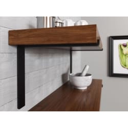 Knape & Vogt Black Steel Shelf Bracket 10 in. L 75 lb