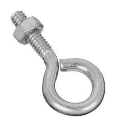 National Hardware 1/4 in. X 2 in. L Zinc-Plated Steel Eyebolt Nut Included