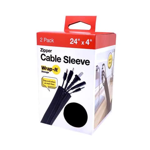 Wrap-It Cable Sleeve 24 in. L Black Polypropylene Cable Sleeve - Ace  Hardware