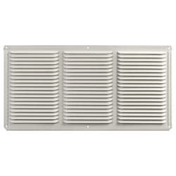 Master Flow 8 in. H X 16 in. W X 16 in. L Powder-Coated White Aluminum Undereave Vent