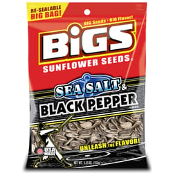 Bigs Sea Salt & Black Pepper Sunflower Seeds 5.35 oz Pegged