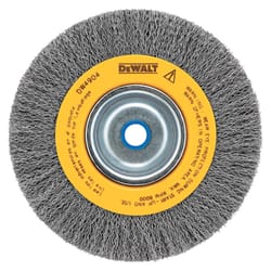 DeWalt 6 in. Fine Crimped/Knotted Wire Wheel Brush Carbon Steel 6000 rpm 1 pc