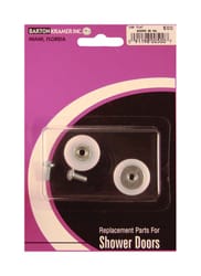 Barton Kramer 7/8 in. D X 1/4 in. L Nylon/Plastic Shower Door Wheel 2 pk Barton Kramer 7/8 in. D X 1/4 in. L Nylon/Plastic Shower Door Wheel 2 pk