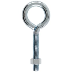 Hampton 3/8 in. X 4 in. L Zinc-Plated Steel Eyebolt with Nut Nut Included