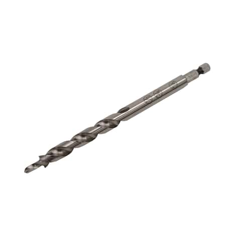 Metal security torx bits set with hole in center and hex shank