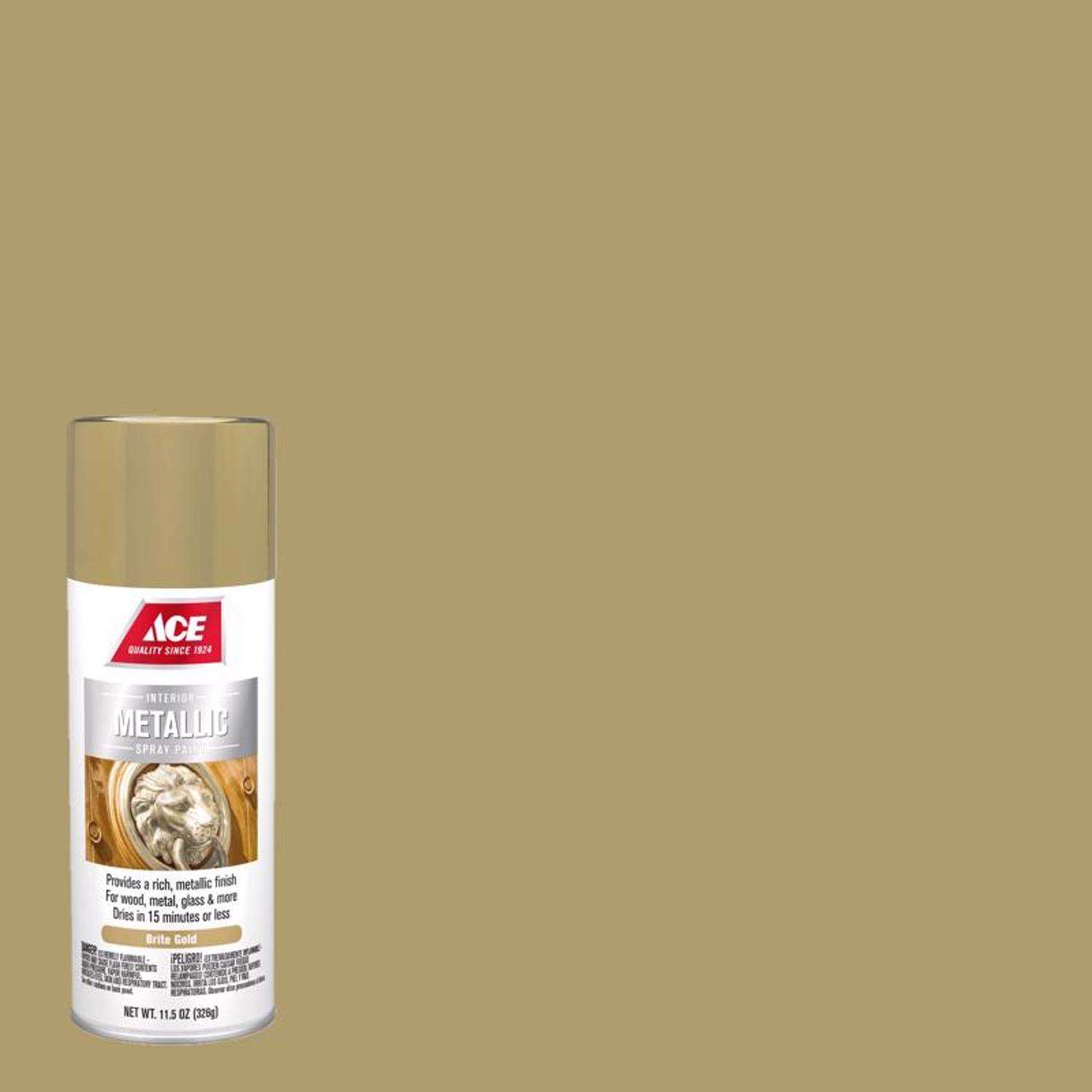 Krylon Premium Foil Gold Metallic Spray Paint 8 oz - Ace Hardware