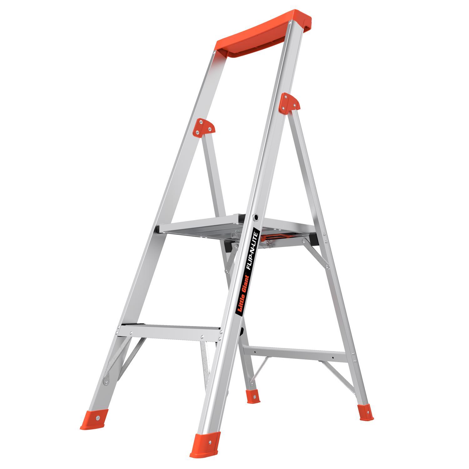 Little Giant Flip-N-Lite 4 ft. H Aluminum Step Ladder Type IA 300 lb. capacity Sansujyuku sansujyuku.com