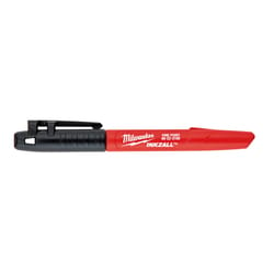 Milwaukee INKZALL Black Fine Tip Jobsite Marker 1 pk