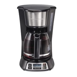 Hamilton Beach 12 cups Black/Silver Coffee Maker