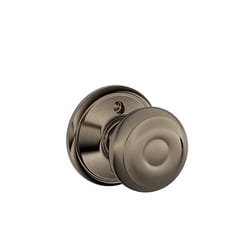 Schlage F Series Georgian Antique Pewter Dummy Knob Right or Left Handed