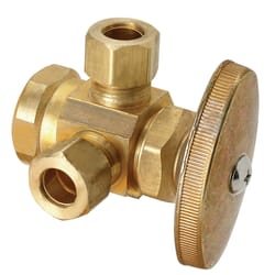 BrassCraft 1/2 in. FIP X 3/8 in. D Compression Brass Pipe Valve