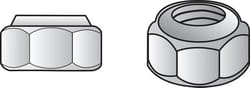 Hillman 1/2 in. Zinc-Plated Steel USS Nylon Lock Nut 50 pk