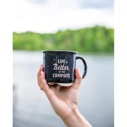 Camco Life is Better at the Campsite 14 oz Blue BPA Free Mug