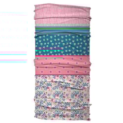 Karma Gifts Pink Teal Split Floral Headband Multicolored One Size Fits Most