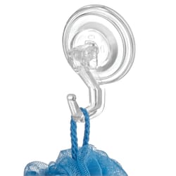 iDesign 3.5 in. H X 2.75 in. W X 2.75 in. L Clear Suction Cup Hooks