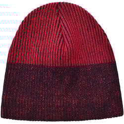 Mad Man Ribbed Toboggan Winter Hat Red One Size Fits Most