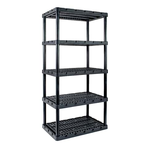 1pc Monochrome Bathroom Storage Shelf, Plastic Material Wall