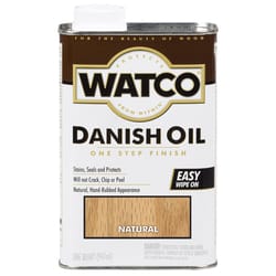 WATCO Transparent Natural Oil-Based Danish Oil 1 qt