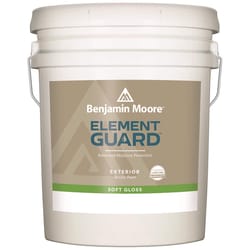 Benjamin Moore Element Guard Soft Gloss White Paint Exterior 5 gal