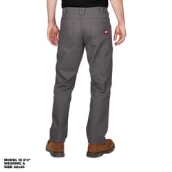 Milwaukee Men's Cotton/Polyester Heavy Duty Flex Work Pants Dark Gray 32x30 6 pocket 1 pk
