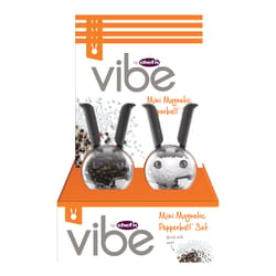 Chef'n Vibe Black Plastic Mini Magnetic Pepperball Set