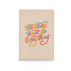 Denik 6 in. W X 8 in. L Sewn Bound Multicolored It's Okay to Not Do Everything Notebook