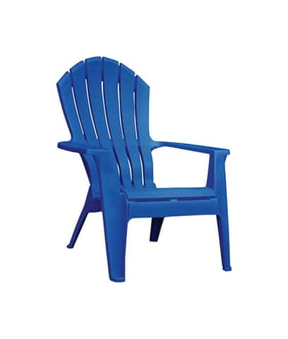 Adams RealComfort Blue Polypropylene Frame Adirondack Chair Ace