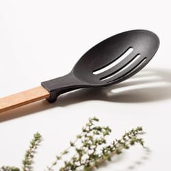 Epicurean Gourmet Black/Natural Nylon/Paper Composite Slotted Spoon