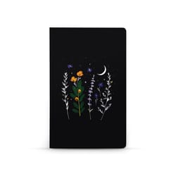 Denik 5 in. W X 8 in. L Sewn Bound Black Flowering of Conciousness Notebook