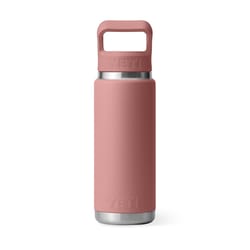 YETI Rambler 26 oz Sandstone Pink BPA Free Bottle with Straw Cap