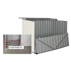 Build-Well  42 in. H x 50 in. W x 36 in. D Cream  Steel  Outdoor Storage Shed 