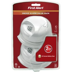 First Alert Battery-Powered Ionization Smoke/Fire Detector 2 pk