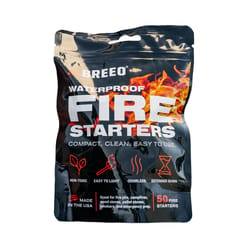 Breeo Waterproof Firestarters Cotton Fire Starter 8 min 50 pc