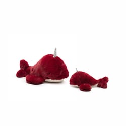 Allure Pet Huggle Hounds Red Noel Narwhal Dog Toy Large 1 pk