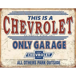 Desperate Enterprises General Motors .125 in. H X 12.5 in. W X 16 in. L Multicolored Metal Chevy Onl