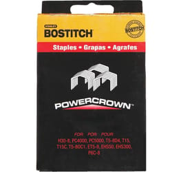 Bostitch PowerCrown 7/16 in. W X 1/2 in. L 18 Ga. Wide Crown Staples 1000 pk