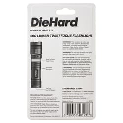 Dorcy DieHard 600 lm Gray LED Flashlight AAA Battery