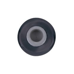 Tell Manufacturing 2 in. L Steel Matte Black Door Bumper Mounts to wall 2-1/2 in.
