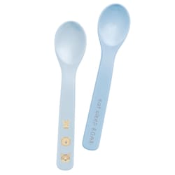 Stephen Joseph Blue Silicone Zoo Spoon 2 pc