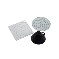 Core Kitchen Black/White Silicone Jar Grip Set