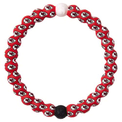 Lokai NFL Unisex Kansas City Chiefs Round Red Bracelet Silicone Water Resistant Size 7