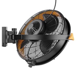 Mule 18 in. H 3 Oscillating Wall Mount Garage/Workspace Fan