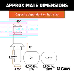 CURT Hitch Ball Set