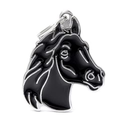 MyFamily Wild Black Horse Metal Dog Pet Tags Medium