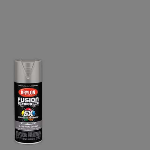 Krylon Stone Fine Texture Finish Spray Paint Charcoal Color 12 oz NEW