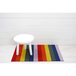 Chilewich 24 in. W X 36 in. L Multicolored Pride Stripe Vinyl Utility Mat