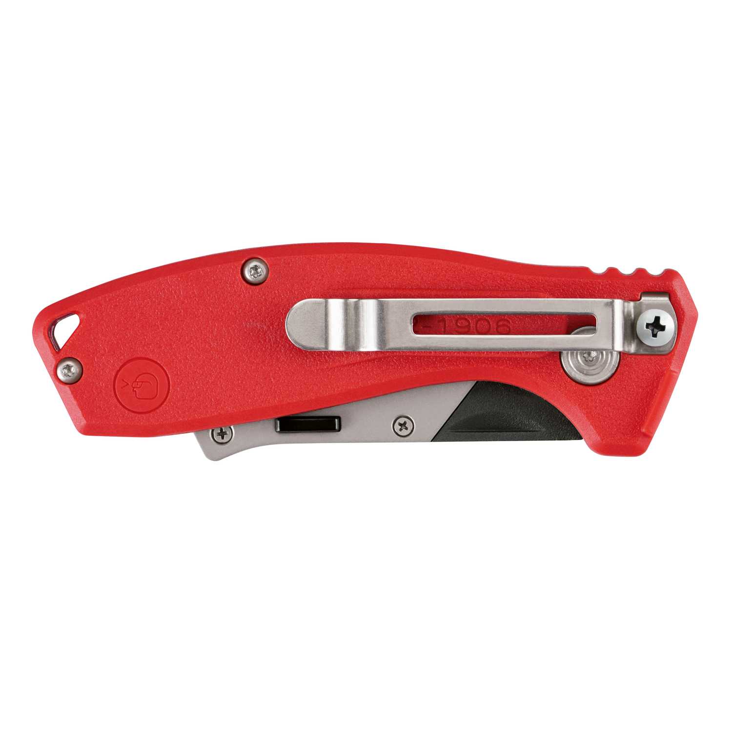 Milwaukee Fastback 61/2 in. Press and Flip Compact Utility Knife Red 1